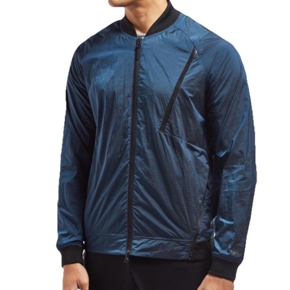 Nike Tech Hypermesh Varsity Jacket In Blue & Black Men’s Size XS 832190-010 - Picture 1 of 10